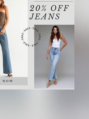 20% Price Drop On All Denim